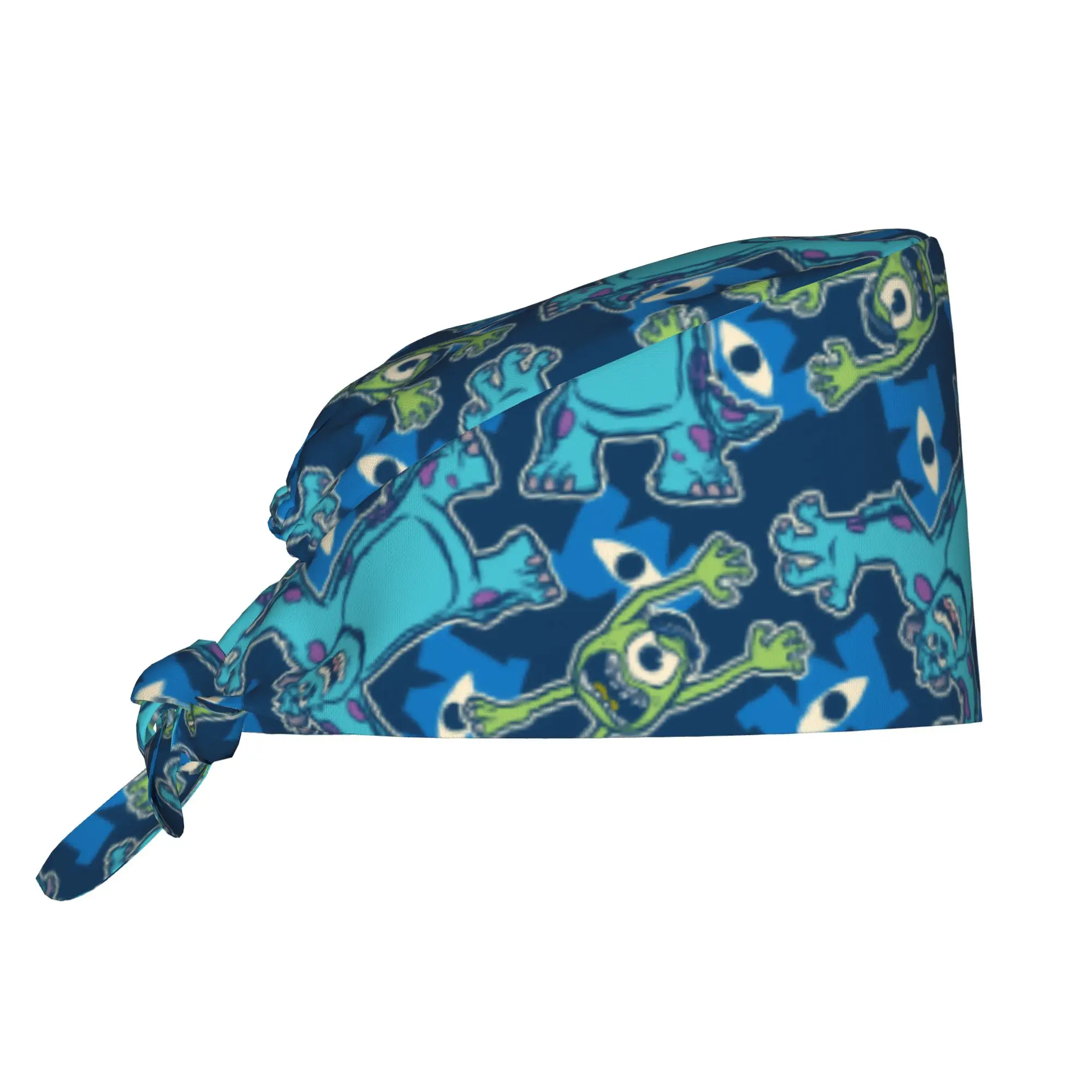 Custom M-Monsters Anime University Working Cap Surgical Hats Women Men  Operating Room Cap Operator Hats Lab Works Hat
