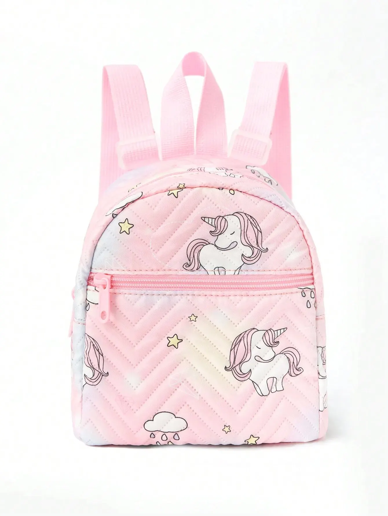 1Pc Cute Cartoon Unicorn Print Children\'S Backpack, Suitable For Girls, Kindergarten, School, Travel, Outdoor Gifts