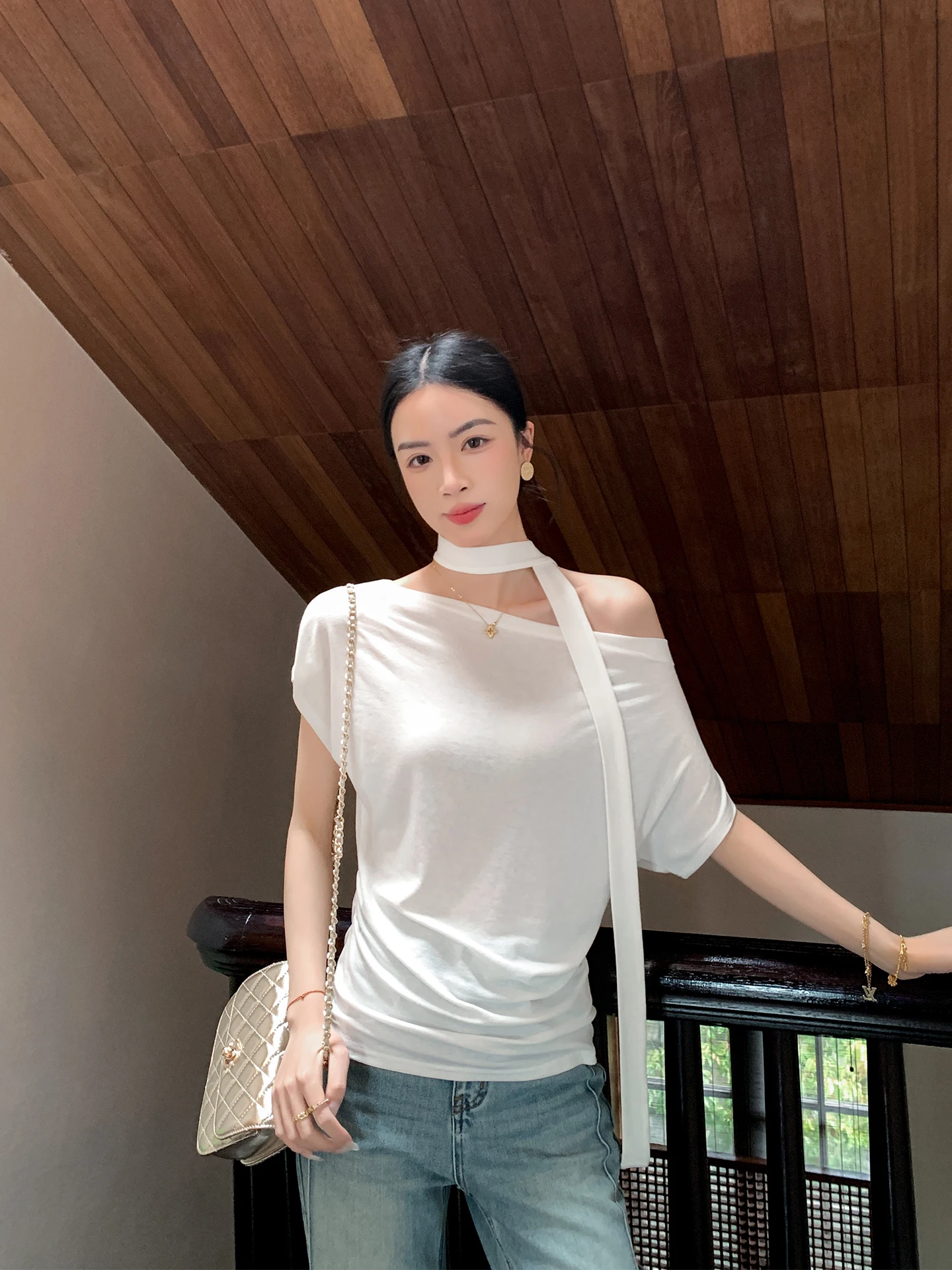 

Женская футболка Binguo с коротким рукавом, приталенная, летняя, новая модель, повседневная, однотонная, из смесового полиэстера, дышащая, комфортная