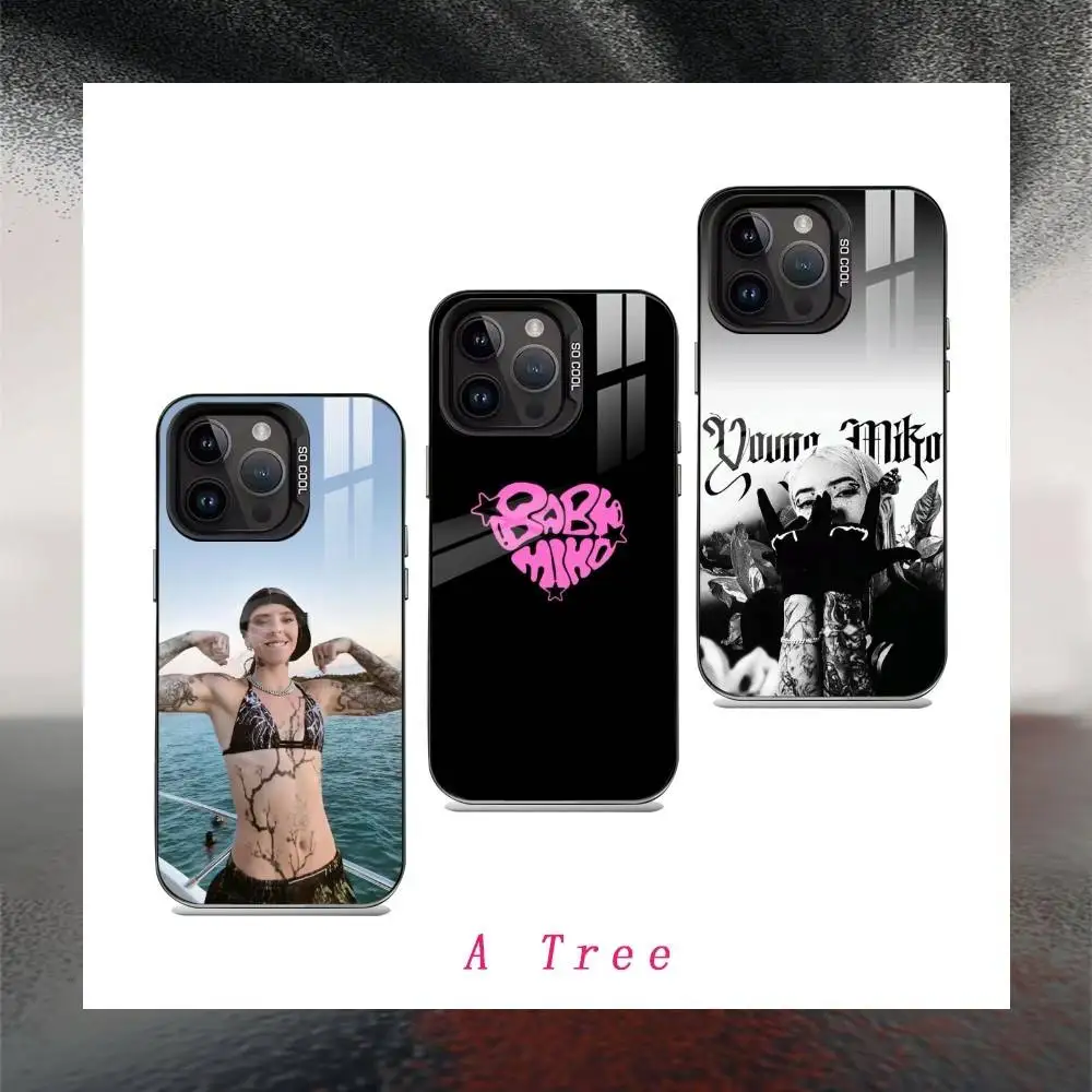 

Singer Y-Young M-Miko Phone Case For iPhone17, 16,15,14,13,12 Pro Max Black Candy Matte Shockproof Cover