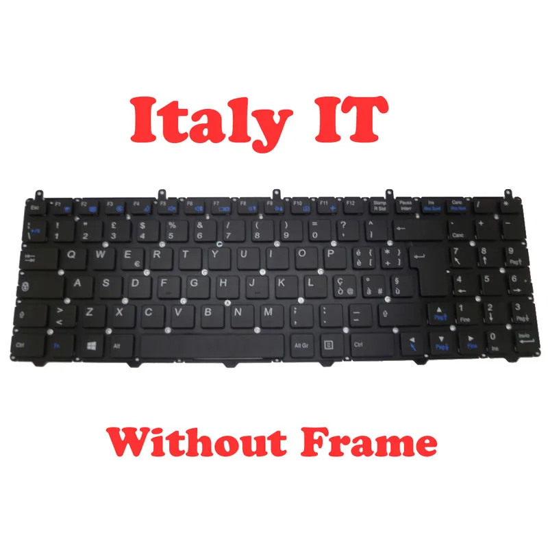 GR IT Keyboard For CLEVO W650EH MP-12N76D0-430 43051 4304 6-80-W6500-070-1 MP-12N73D0-4302 4305 4301 43001 6-80-W65S0-070-1