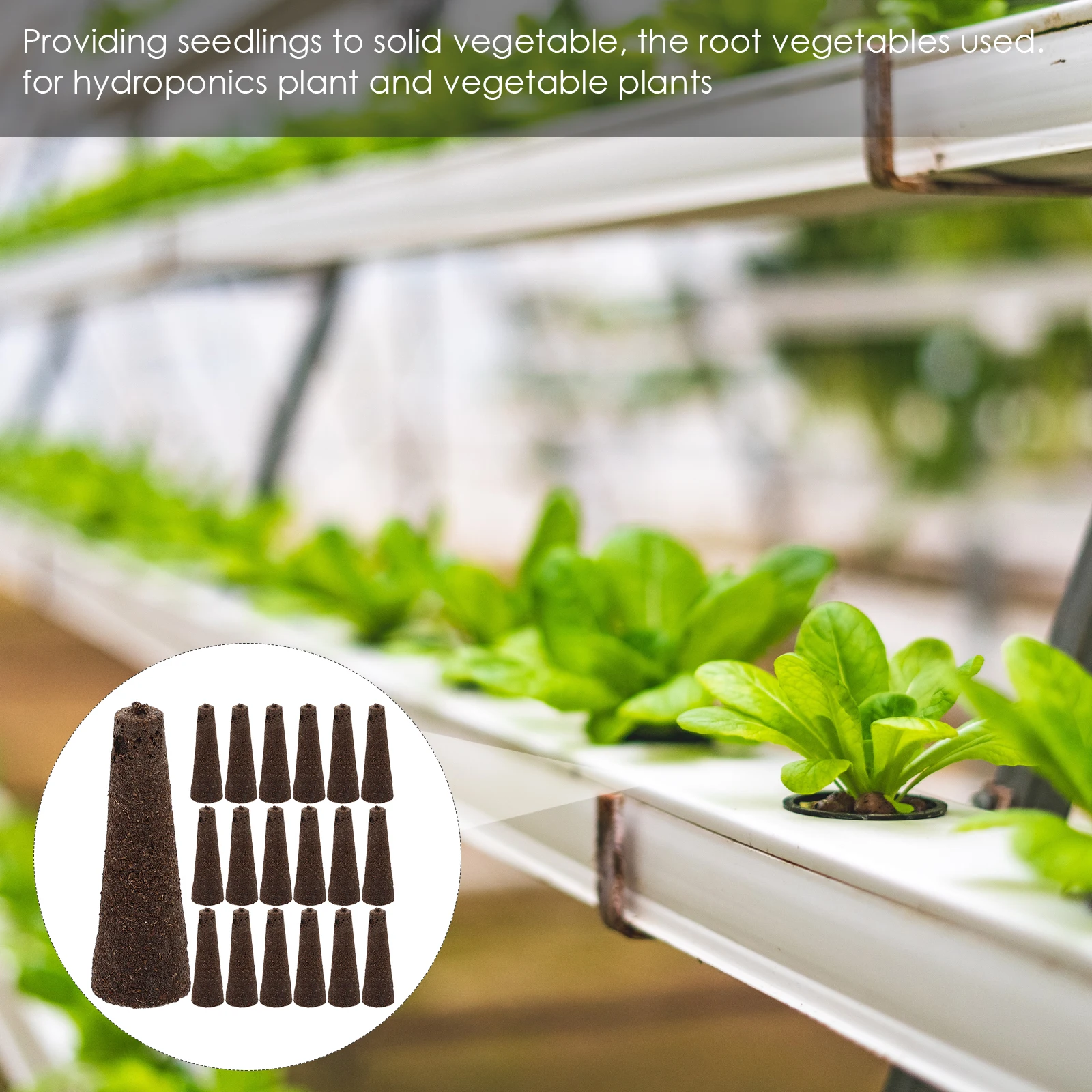 

50Pcs Hydroponic Grow Sponges Safe Strong Durable Gardening Tools Soilless Cultivation Vegetable Sponge Grow Sponges