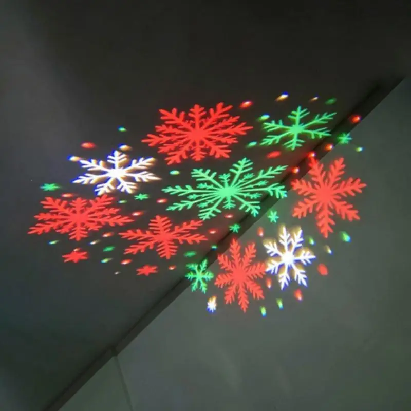 HD Christmas Projector Light Plug Play Easy Install Plug-in LED Night Light for Home Xmas Holiday Decorations