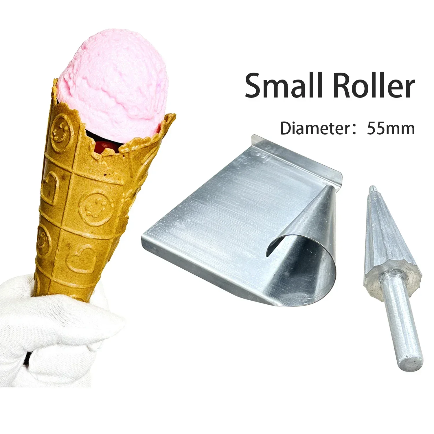 New Stainless Steel Ice Cream Mold Aluminum Cone Shape Mold For Waffle Egg Cone