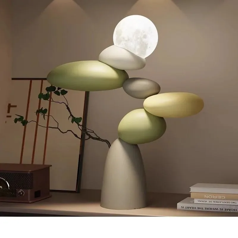 Large floor lamp ornament living room TV cabinet next to sofa home decoration advanced sense
