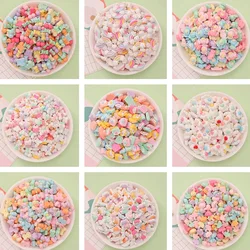 30pcs Mini Mixed Rainbow Cherry Bow Tie, Candy Series DIY Set Flat Back Stone Statue DIY Wedding Scrapbook Nail Art Accessories