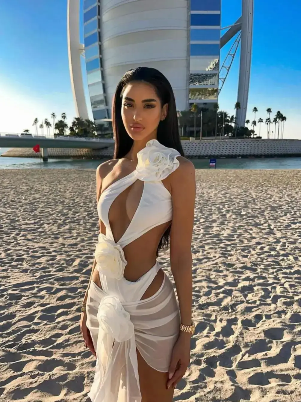 Velour ribbon asymmetrical swimwear 水着 The Asymmetrical One-Piece | Belletage Swimwear | Wolf & Badger