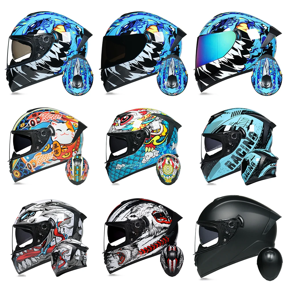 Мотоциклетный шлем для мужчин и женщин Casco Moto Мотокросс Гоночный шлем анфас Off Road Capacete Moto DOT Approved