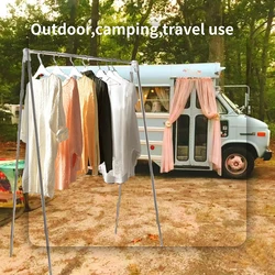 camping equipment Clothes Drying Rack Stainless Steel folding portable Pant Hanger camping gear travel gadgets Accessories Dryer