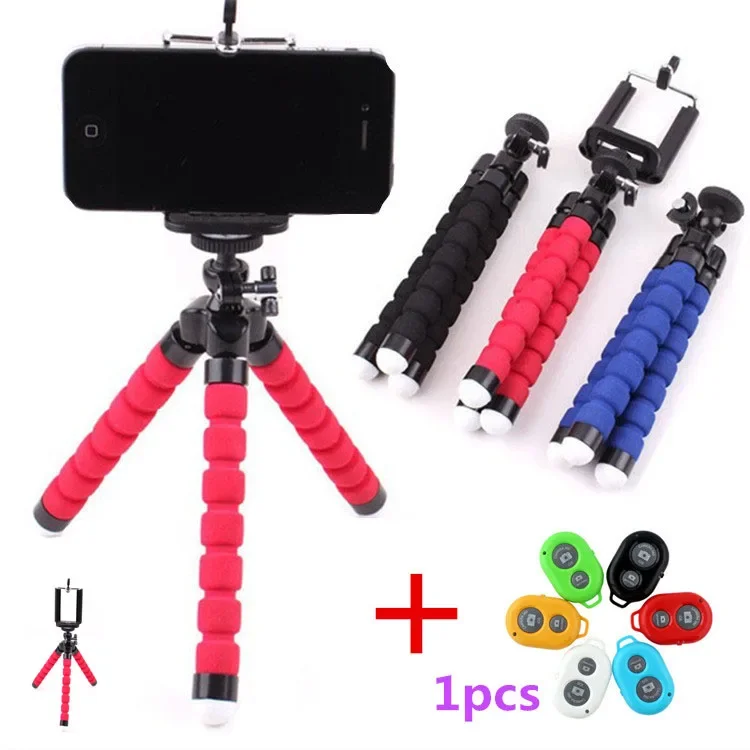 

Flexible Octopus Tripod Bracket Stand Phone Holder Desk Selfie for Makeup Youtube TikTok Vlog Cell Phone Studio Remote Control