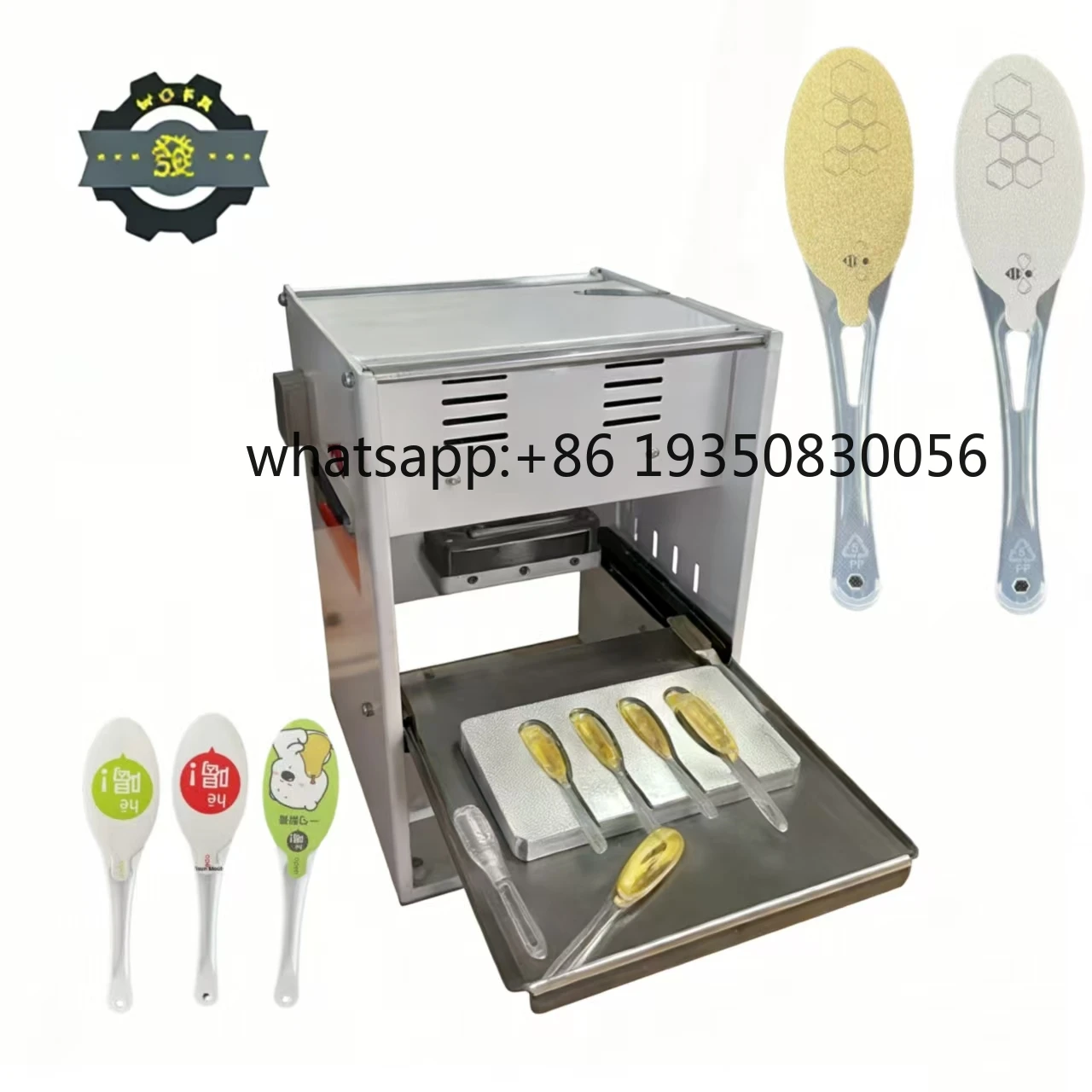 Honey Spoon Sealing Machine Aluminum Foil Packaging Machine Automatic Manual Sealing Machine Takeout Food Container Coffee