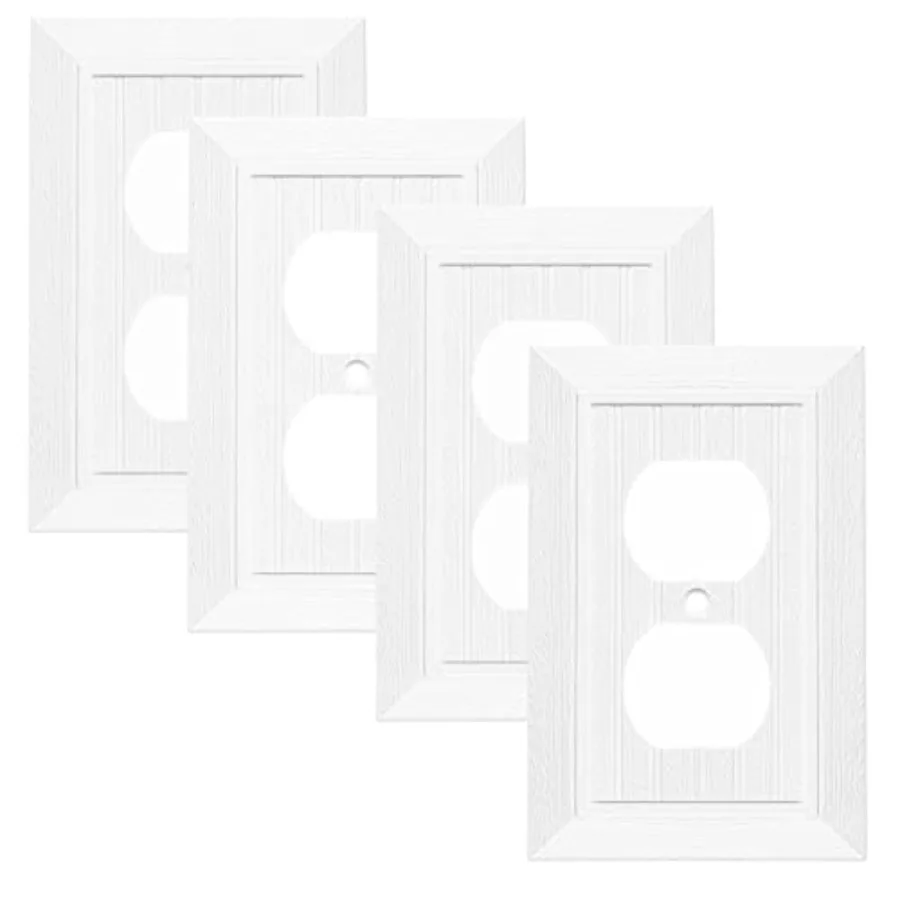

Modern Decorative Wall Plate Retro Wood Grain design Switch Cover Outlet Cover for Light Switch, Smart Switch, Dimmer, GFCI, US