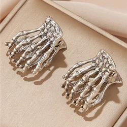 2/3Pcs Fashion Halloween Gothic Punk Skeleton Hand Hair Claws Hair Clips For Women Girl Party Ponytail Holder Hair Accessories