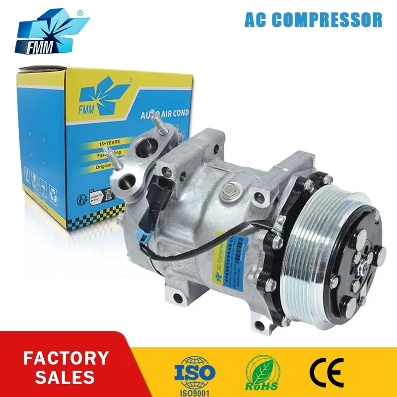 

FMM SD7H15 12V A/C AC Compressor for Navistar 4585U1 4585 3863068-C1 3863068C1 3863068C4 1101206 54585 300-4387 124495 4585