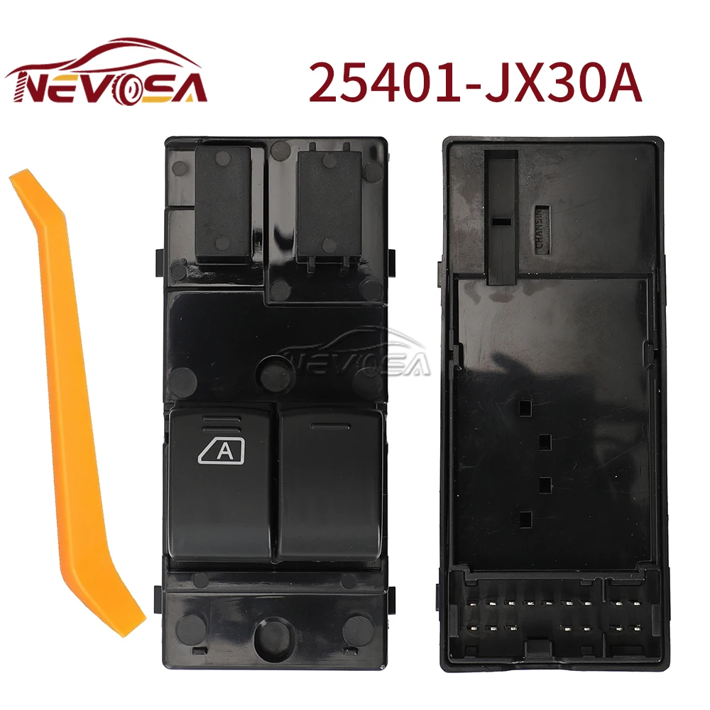 

NEVOSA Power Window Switch For Nissan NV200 HR16DE 1.6L L4 2009 2010 -2015 25401-JX30A Lifter Button Car Accessories 25401JX30A