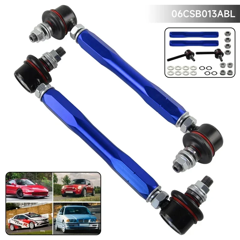 10mm x 210-260mm Anti Roll Sway Bar Adjustable Drop Links Front/Rear for BMW for Honda for Mini for Lexus for Land Rover