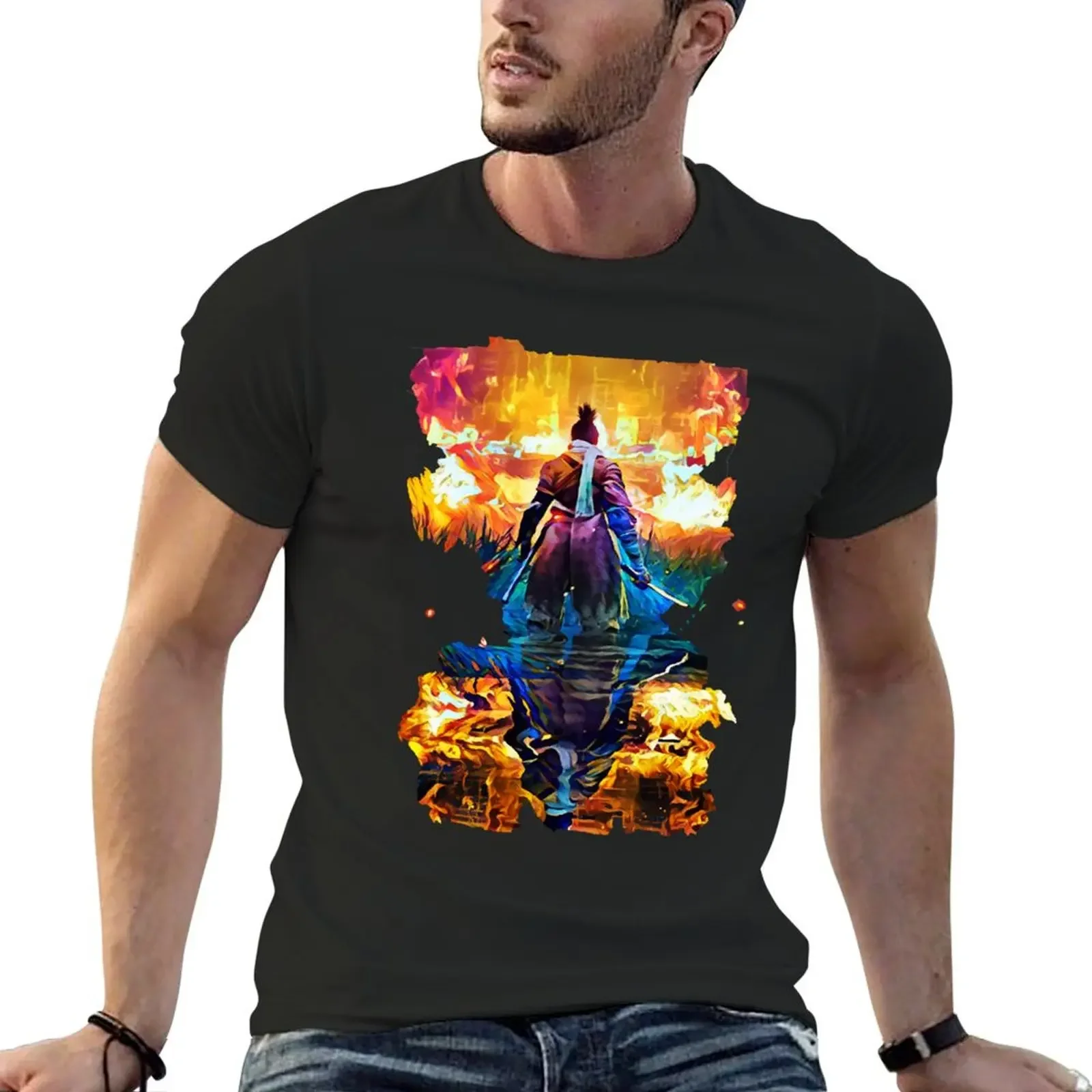 

Reward Master Fire Sekiro Gift For Halloween T-shirt oversizeds boys animal print boys whites customs mens t shirt graphic