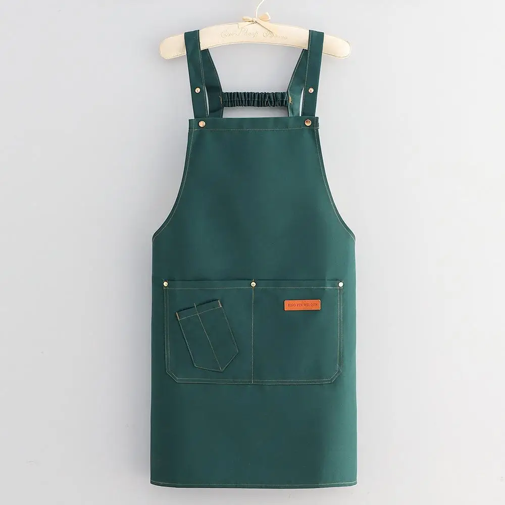 Adult Men Women Chef Apron Printed Logo Personalized Customization Kitchen Restaurant Catering Service Barbecue Cake Shop Apron