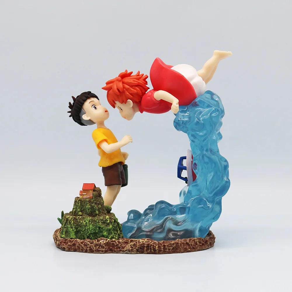 Ponyo On The Cliff Figure Ponyo Sousky Seagal Figure Pvc Gk Statue Anime Action Figurine 15cm Model Doll Collection Toy Kid Gift