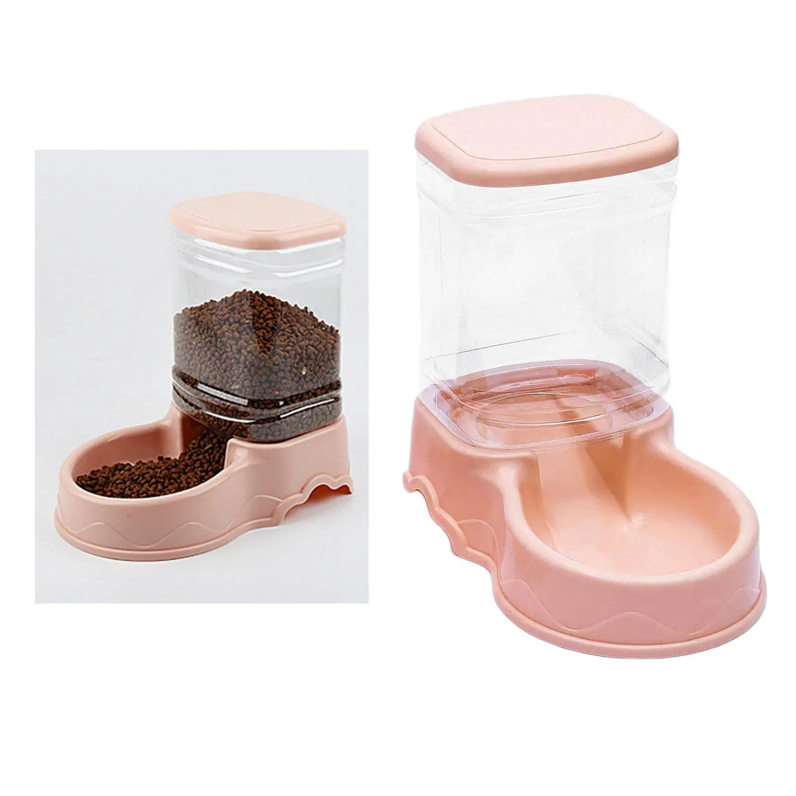 Automatic Feeder Water Dispenser 3.5L Pet Feeding Station for Dogs Cats Puppies Portable Food Drinker