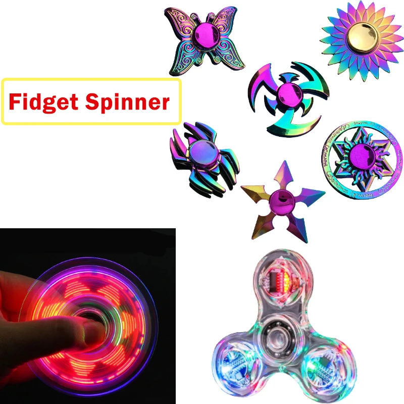 卸売 発光 カラフル 回転式フィンガースピナー 高速回転 インタラクティブ おもちゃ 抗不安 大人 子供 面白い ギフト