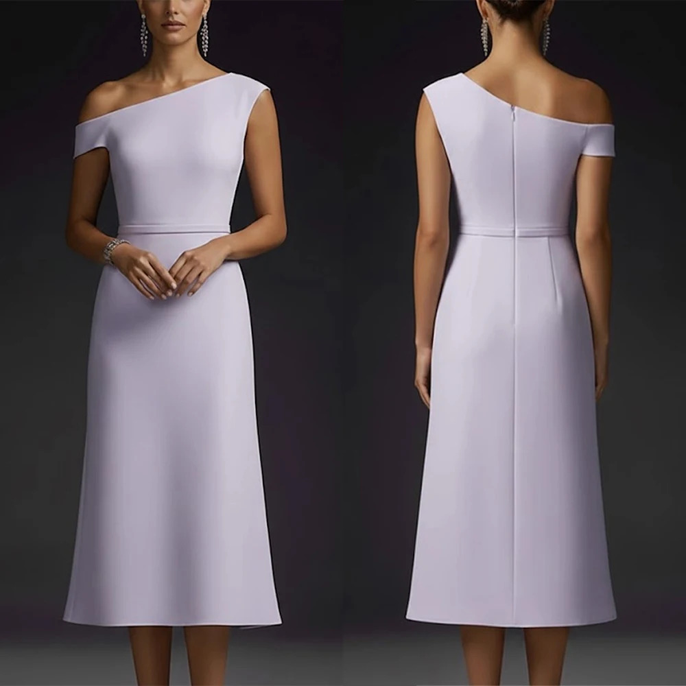 Customized Off Shoulder Knee Length Zipper Woman Vestidos Para Bodas Mujer Invitada فساتين حفلات التخرج Abendkleider Платье Prom