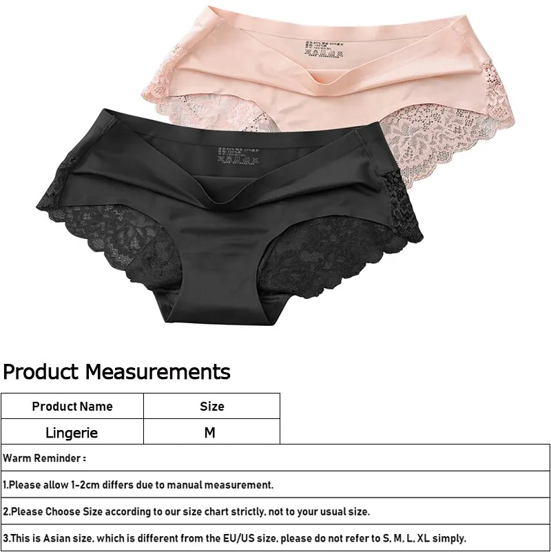 Womens Seamless Briefs Sexy Lace Panties Breathable Silk Underwear Sexy Lady Lingerie Ultra Thin Girls Briefs