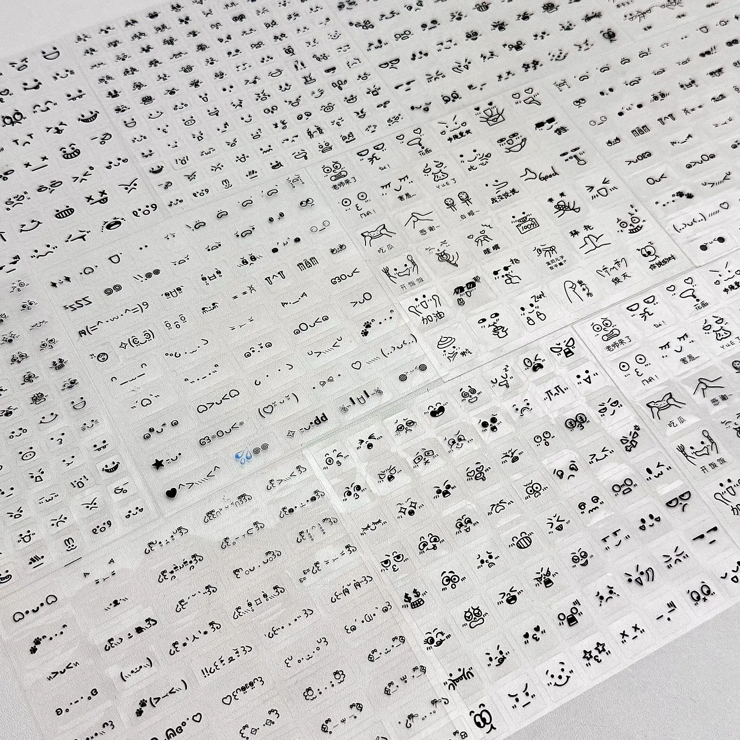 10Pcs Cute PET Emoticon Stickers DIY Journal Scrapbooking Decorative Material Stickers Kawaii Handbook Stationery Stickers Kids image 3