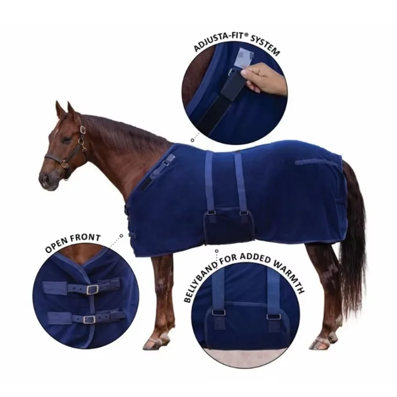 

Physiologically Adaptive Outdoor Horse Blanket Breathable Horse Fleece Rugs Personalized