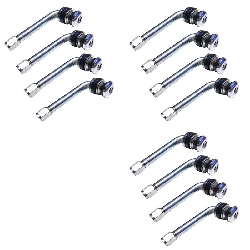 NEW HOT in Stock-12Pcs/Lot YPQZW90DY6 7.15CM 2.5 Chrome Tire Valve Stems 90 Degree Angled Size XL,Universal Various Models