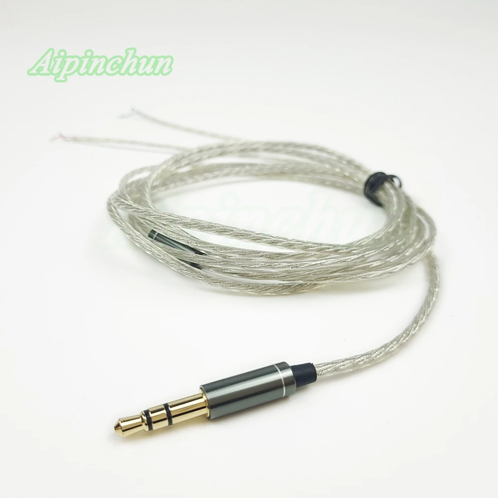 3.5Mm 3 Cực Dòng Loại Jack Cắm Tự Làm OFC Lõi Dây Tai Nghe Cáp Sửa Chữa Thay Thế Cho Tai Nghe