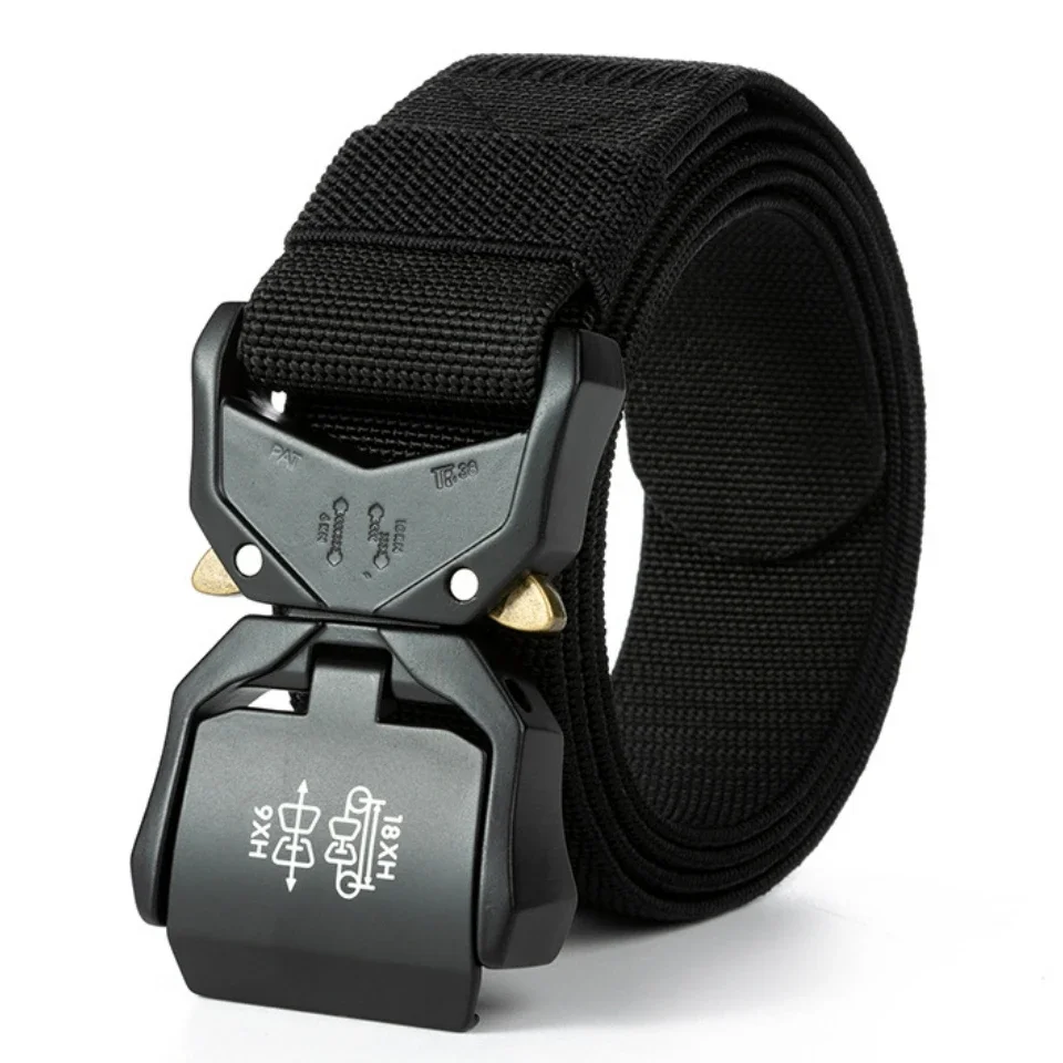 New Tactical Belt Quick Release Elastic Belt Casual Tooling Training Belt Men's Trousers Belt