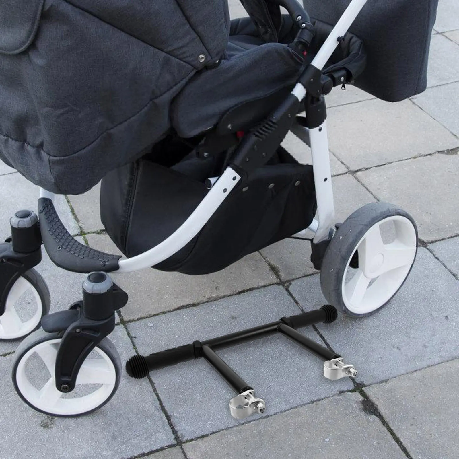 adjustable-stroller-handle-extender-bar-compatible-with-22mm-25mm-32mm-handlebars-cushioned-grip-ergonomic-height-control-pram