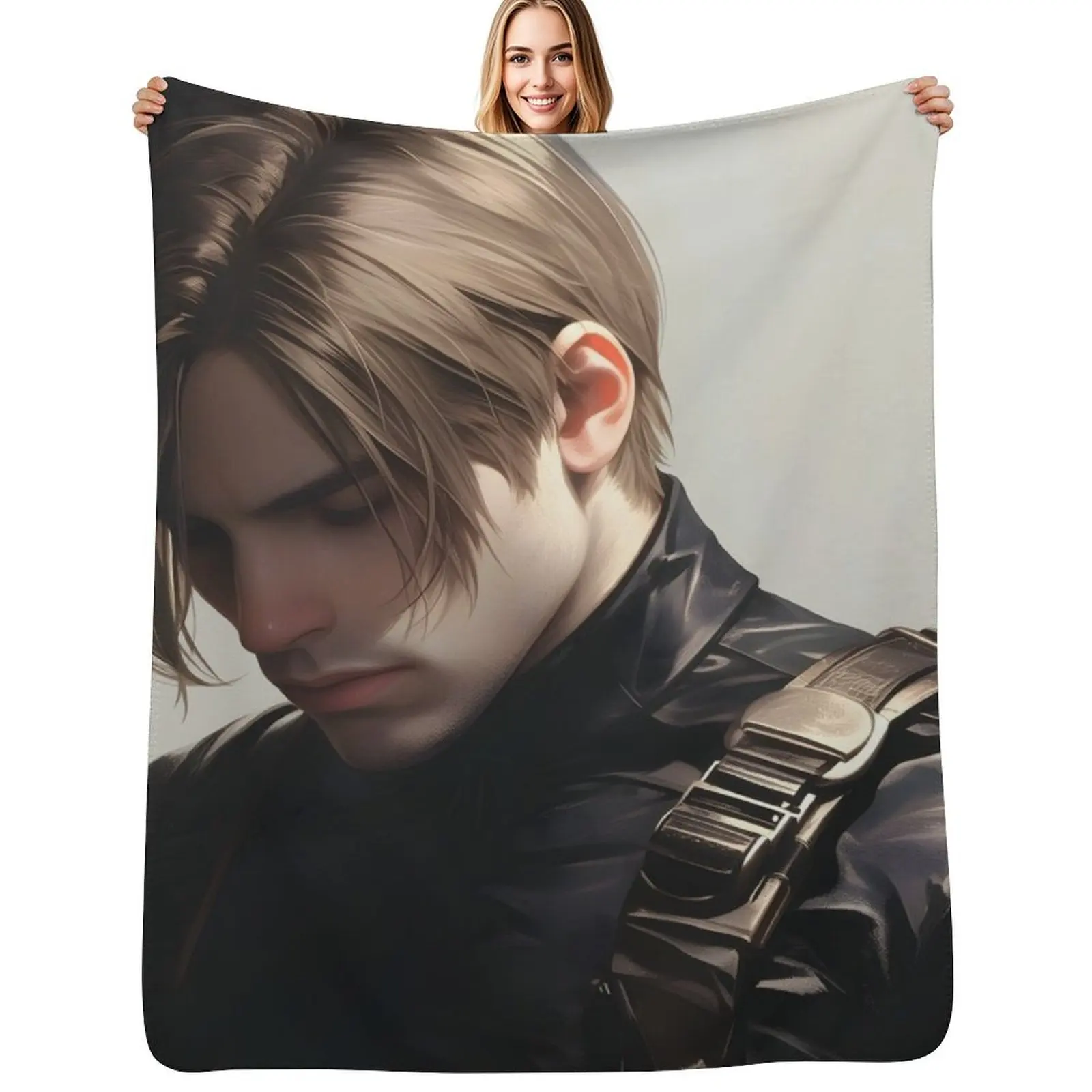 Leon Kennedy - 5 Throw Blanket Wrinkle Resistant Lightweight Blanket
