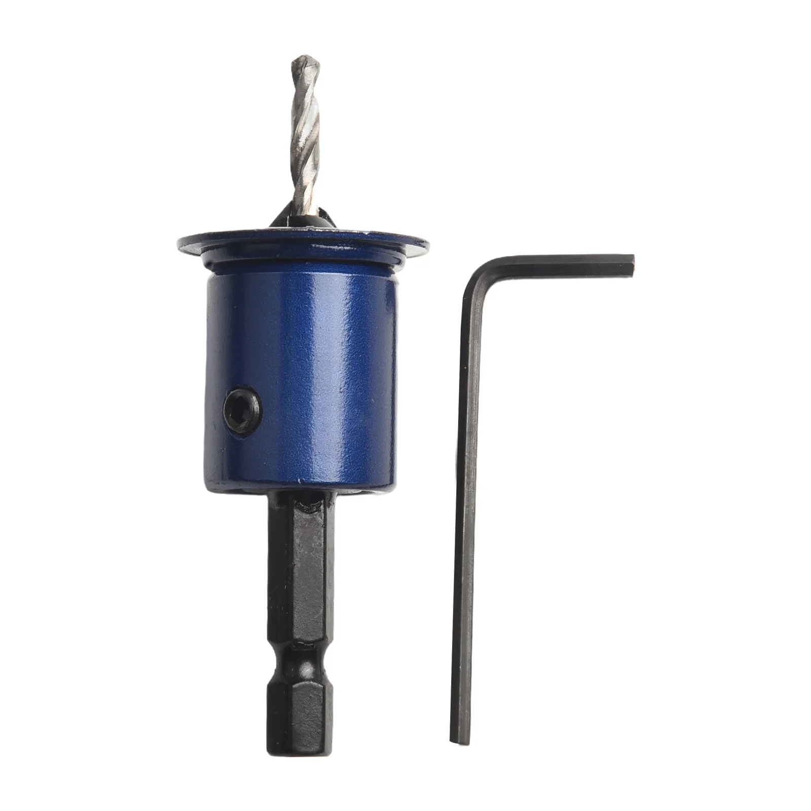 1pc 10mm Hex Shank Counterbore Drill Bit Core Limiter Adjustable Stop Collar Drills Router Bit For Woodworking Drilling Tool