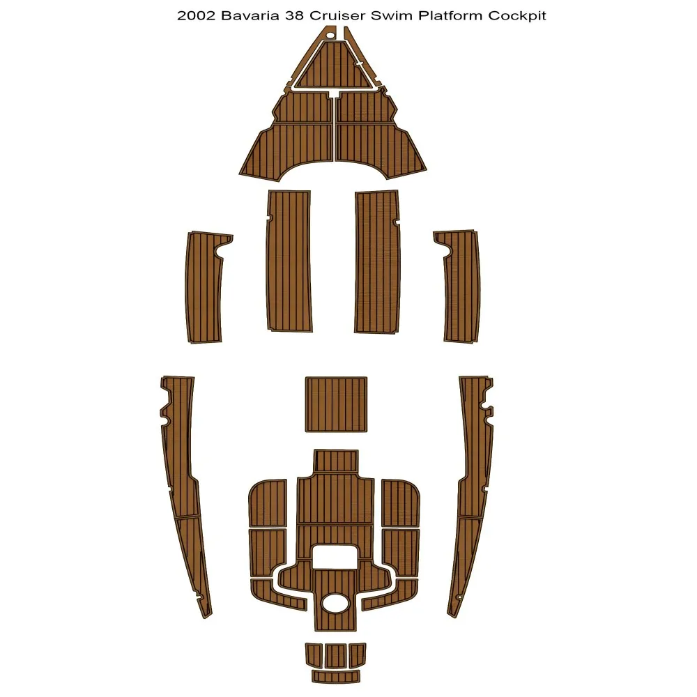

2002 Бавария 38 прогулочная платформа для плавания подкладка для кабины лодки EVA пенопластовый Тиковый напольный коврик SeaDek маринемат Gatorstep стильный самоклеящийся