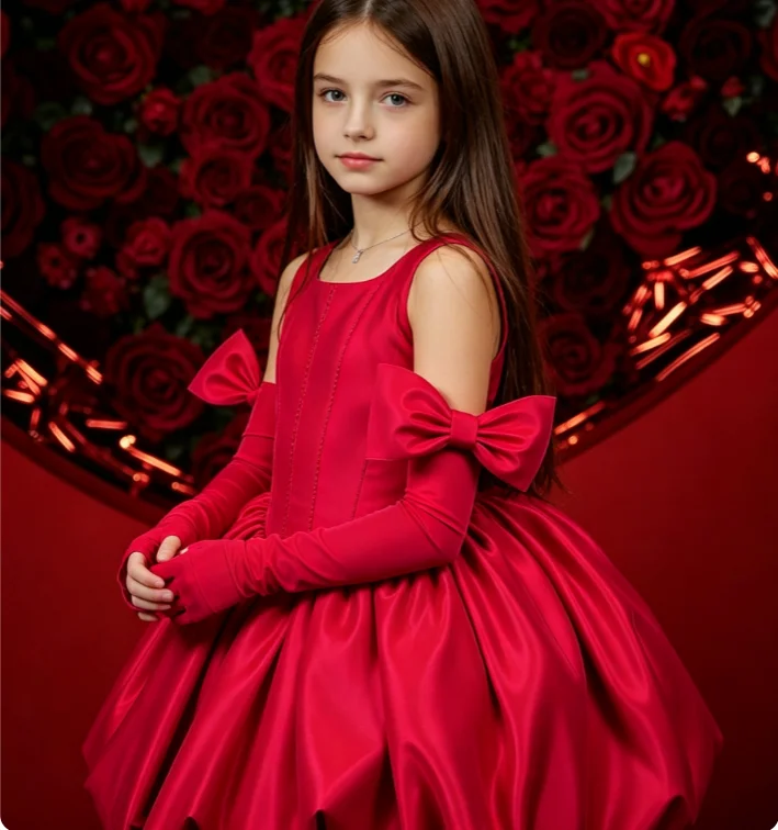 Girls Dress 2026 Spring and Autumn New Children's Clothing Korean Style Girl Baby Temperament High-end Puffy Princess Dress