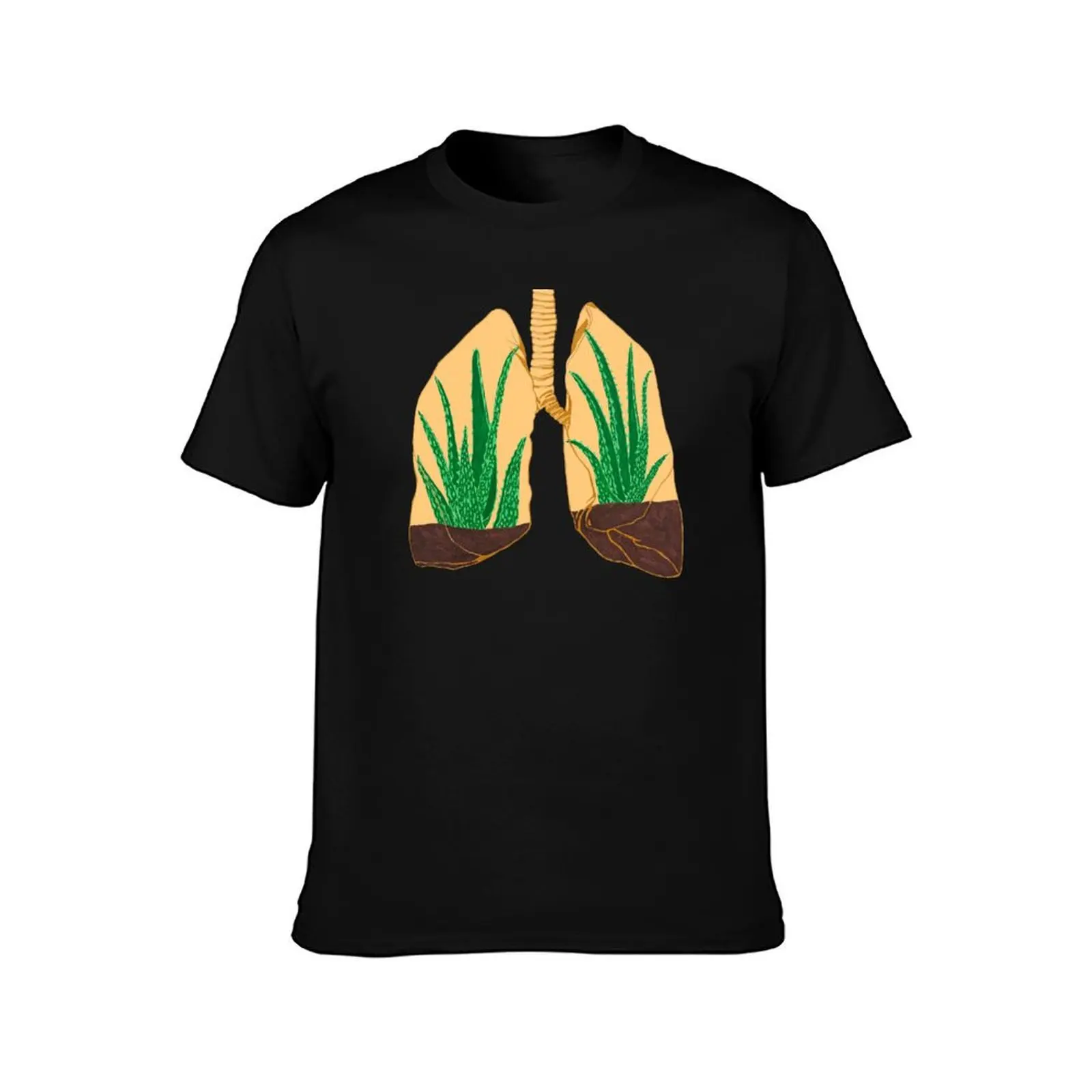 Lung Terrarium T-Shirt Moisture Control Sports Tee T-Shirt