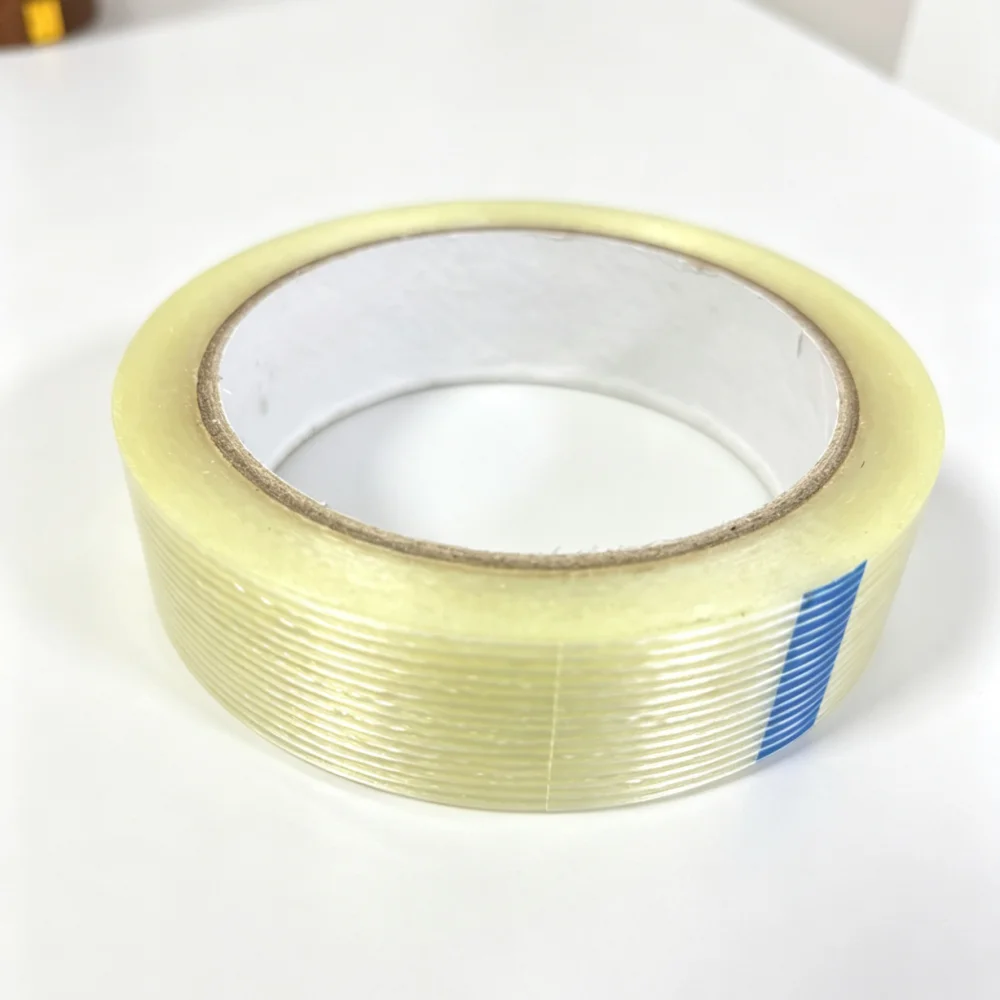 

Single sided fiberglass tape strong striped mesh high viscosity appliances model airplanes Fixed Adhesive Tape