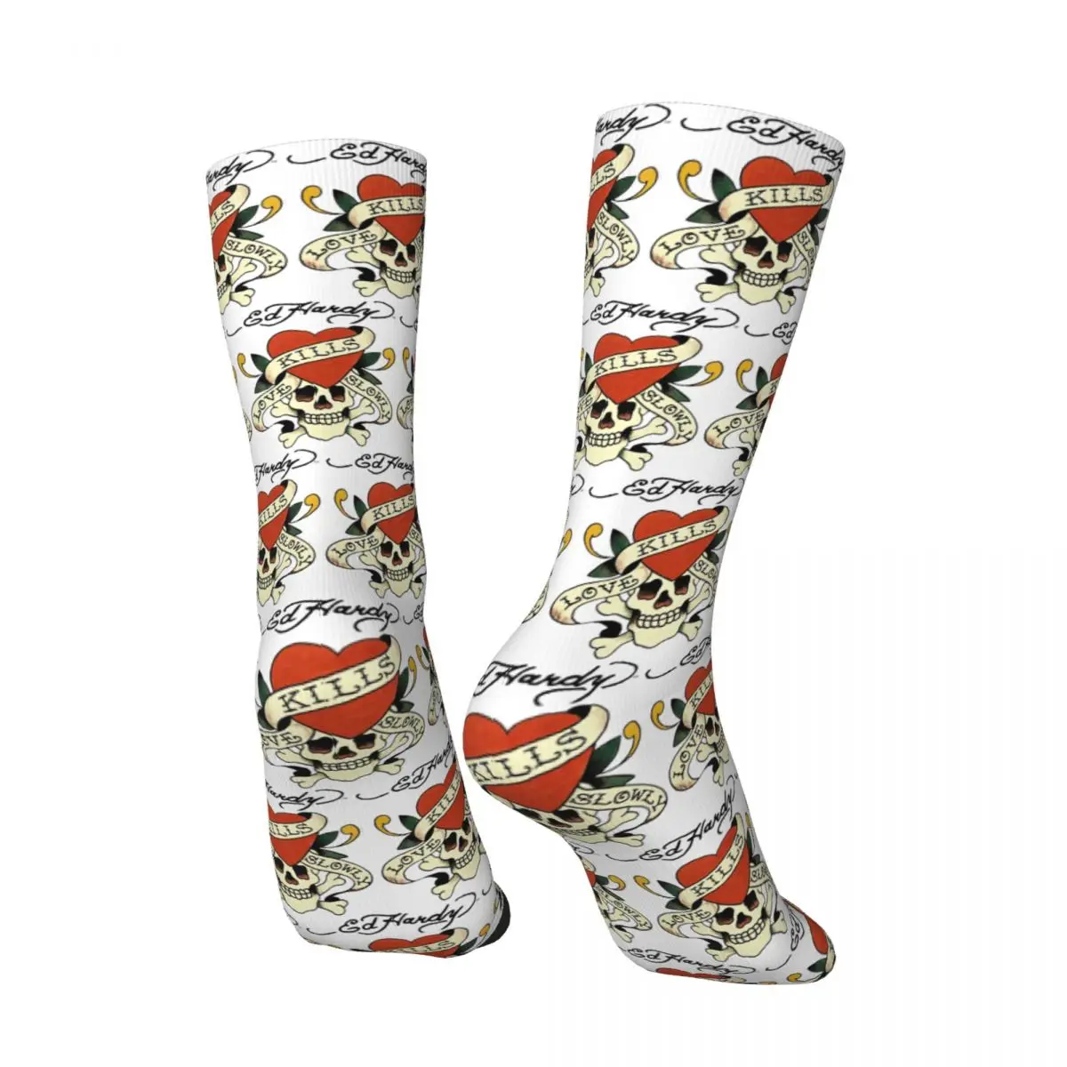 جميع المواسم إد هاردي الحب يقتل ببطء الجوارب Harajuku الرياضة الأوسط جوارب أنبوبية الهيب هوب جوارب للرجال النساء هدايا عيد الميلاد #2
