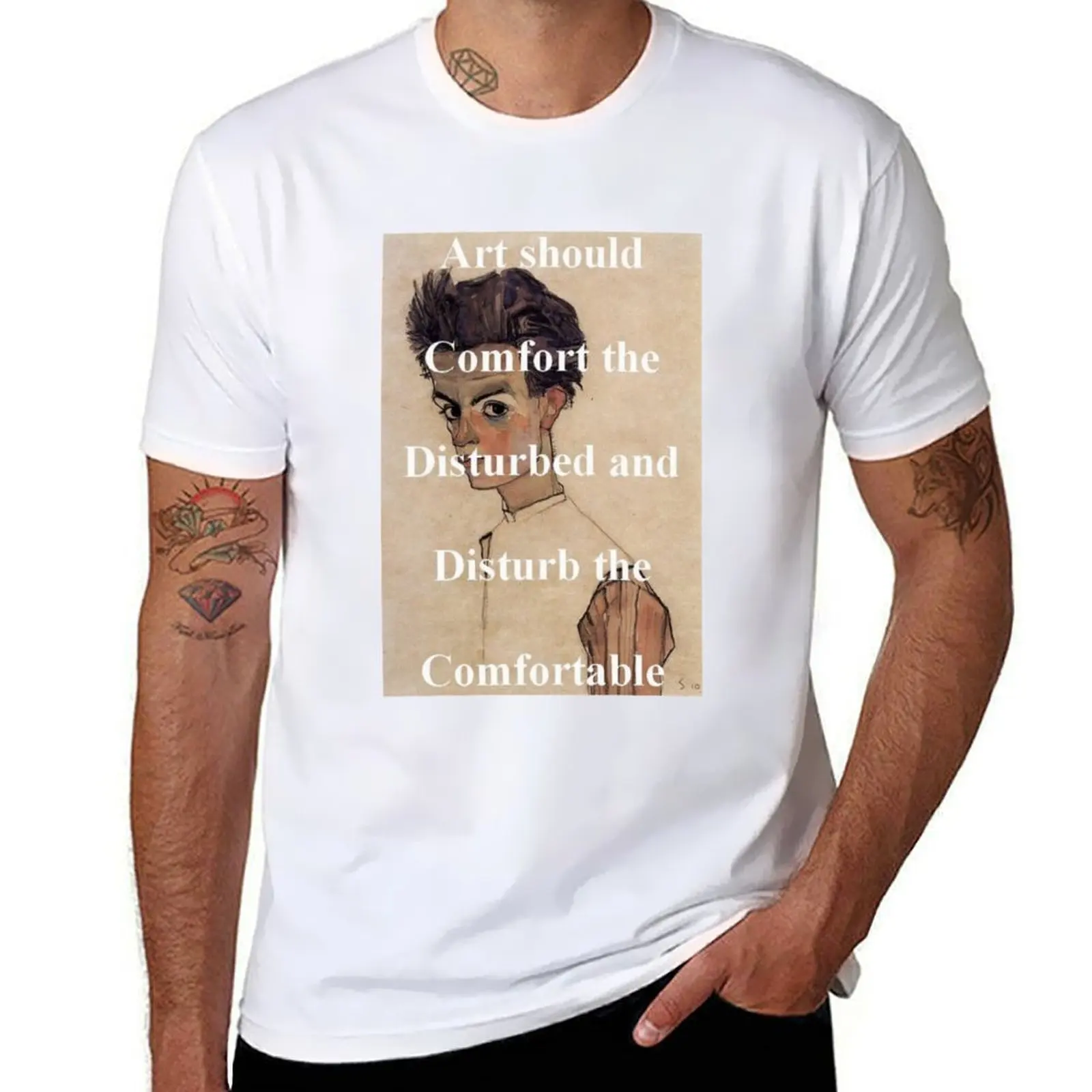 

Egon schiele T-Shirt mens graphic t shirts t shirt for man 100 percent cotton T-Shirt