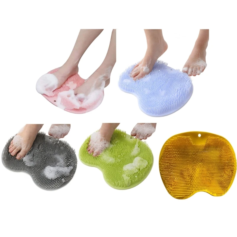 Silicon Chà Lưng Bàn Chải Tắm Miếng Lót Phòng Tắm Chống Trượt Massage Có Mút Miếng Lót Dropsale