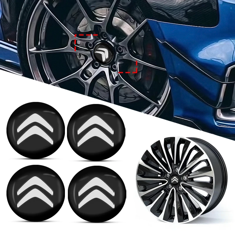 

4Pcs 56MM Car Emblem Wheel Rims Center Hub Caps Car Accessories For Citroen C1 C2 C3 C4 C5 C6 C8 C4L DS3 DS4 DS5LS DS6