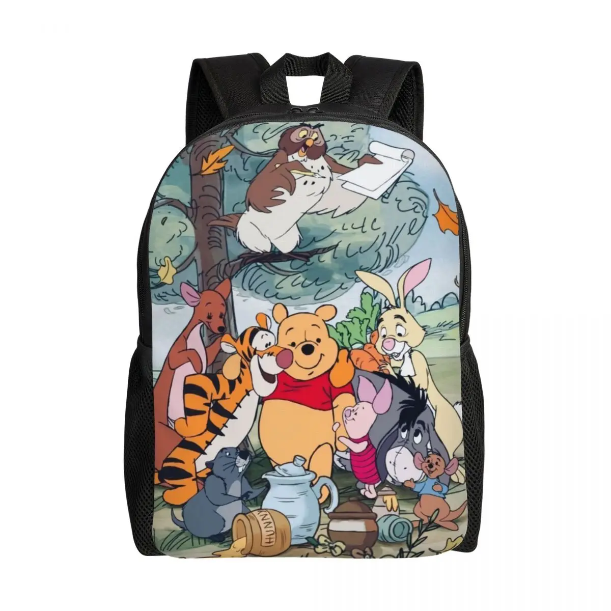 Custom Winnie Pooh Travel Backpack Women Men School Laptop Bookbag Poohs Bear College Student Daypack Bags