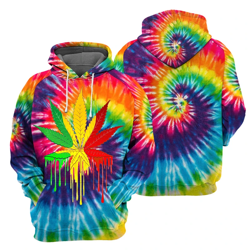 

Tie Dyed Pattern Printed Hoodies For Male Streetwear Fashion Pullovers Men's Tracksuit Casual 3d Graphic Sweatshirts Hooded