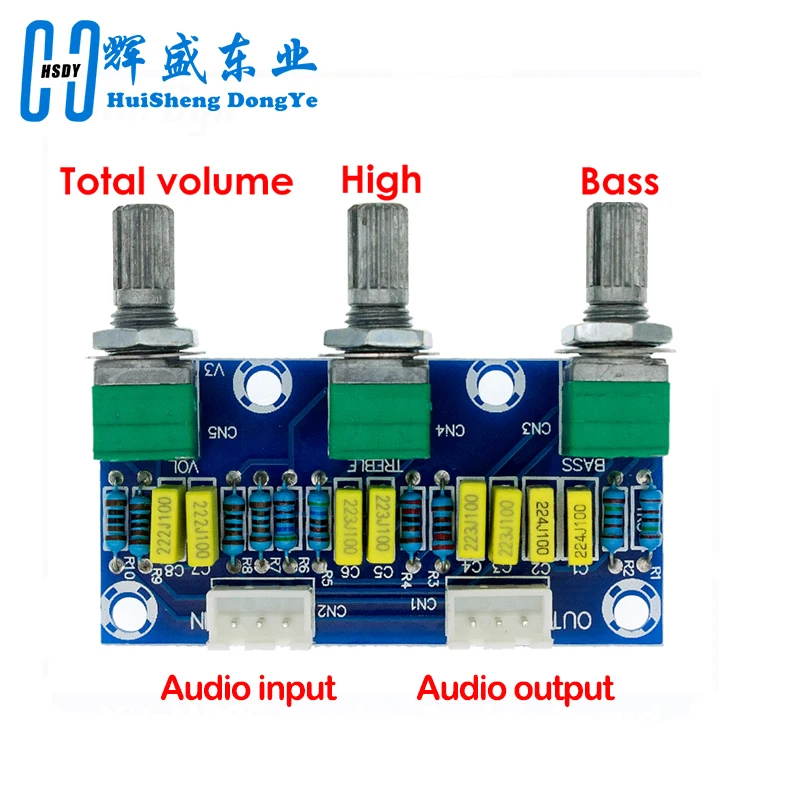 XH-M802 Amplifier Board High and Low Voltage Mixer Tone Board Volume Control Subwoofer PCB Adjustment Amplificador