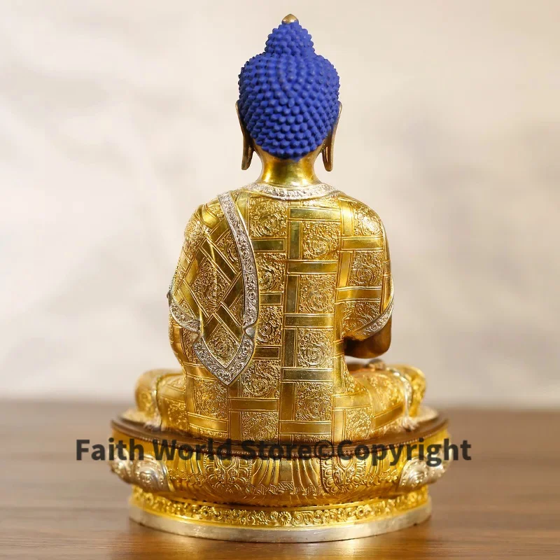 2025 quality Gilding Buddha statue Asia Nepal Tibet temple bless safe healty good luck Amitabha buddha God bronze copper statue