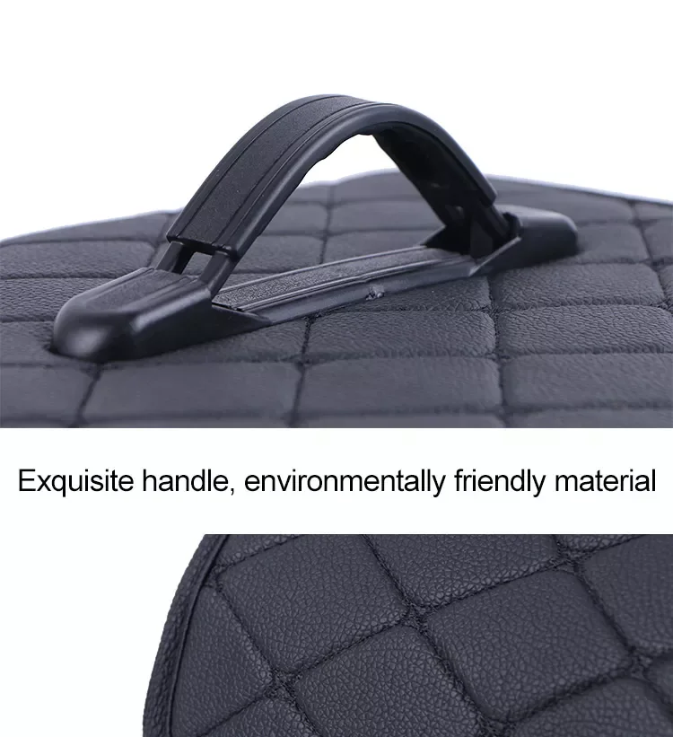 New Car Trunk Organizer Box Folding Large Capacity Auto Multiuse Tools Storage Bag Stowing Tidying Leather For Car Storage Box