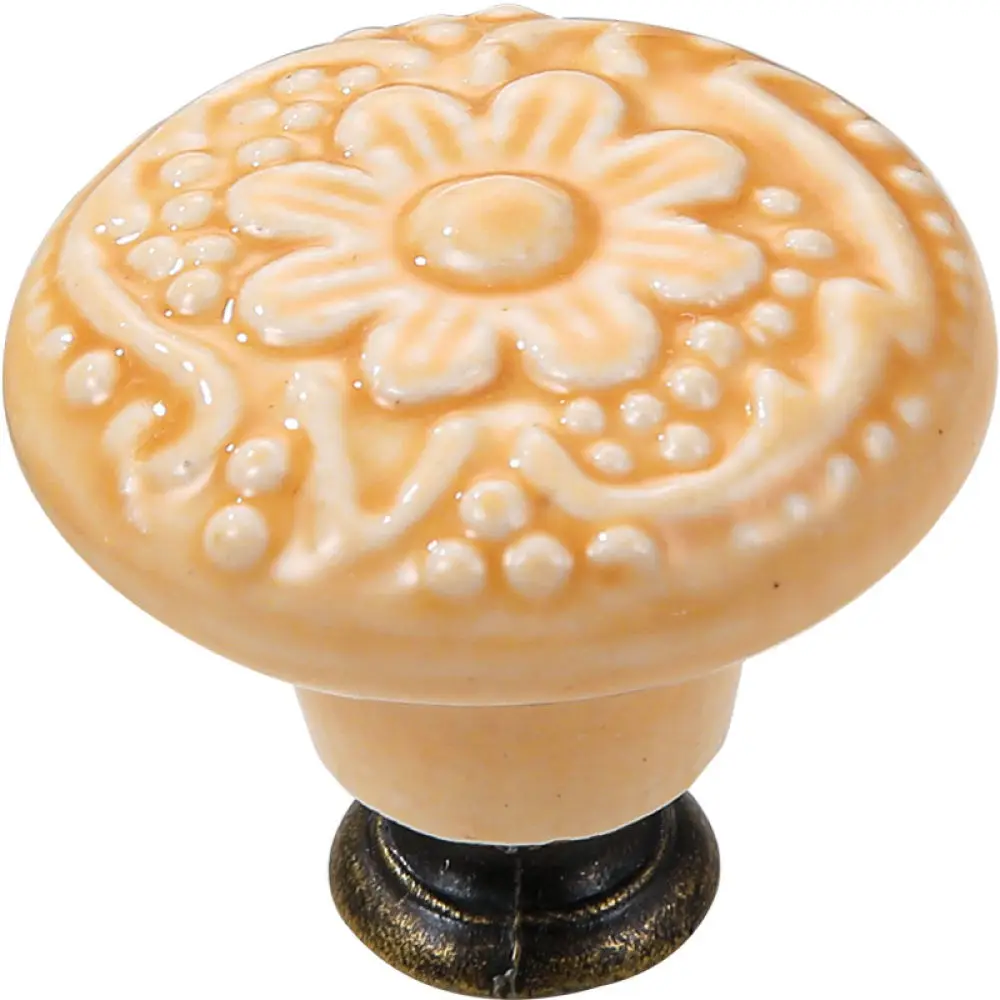 Retro Ceramic Cabinet Handle Vintage Pattern Drawer Knob Chinese Style Furniture Hardware Decorative Pull For Wardrobe Cupboard