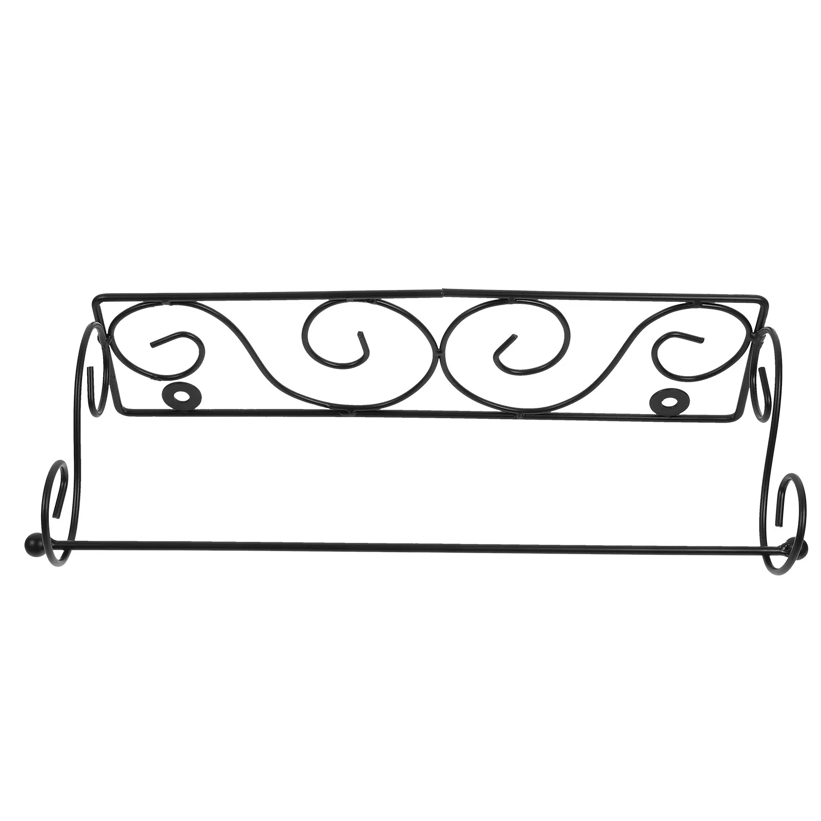 

Wall Mounted Roll Paper Holder Vintage Rustic Metal Tissue Rack Bathroom Kitchen Space Saving Decorative Paper Towel Storage